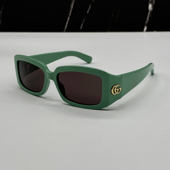 NEW GG1403S 004 GUCCI GREEN GREY SQUARE WOMEN GUCCI SUNGLASSES - Picture 1 of 10